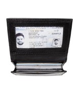 100% Genuine Leather Men Business Mini Wallet Card Case,ID Window,Card Holder - £7.99 GBP
