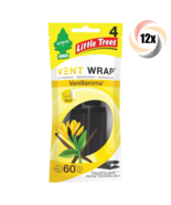 12x Packs Little Trees Vent Wrap Car Air Freshener | Vanillaroma Scent - £31.52 GBP