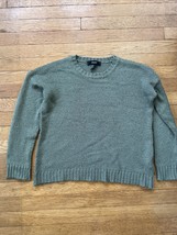 * Forever 21 XXI Womens soft solid green knit sweater slouchy top size small - £11.67 GBP