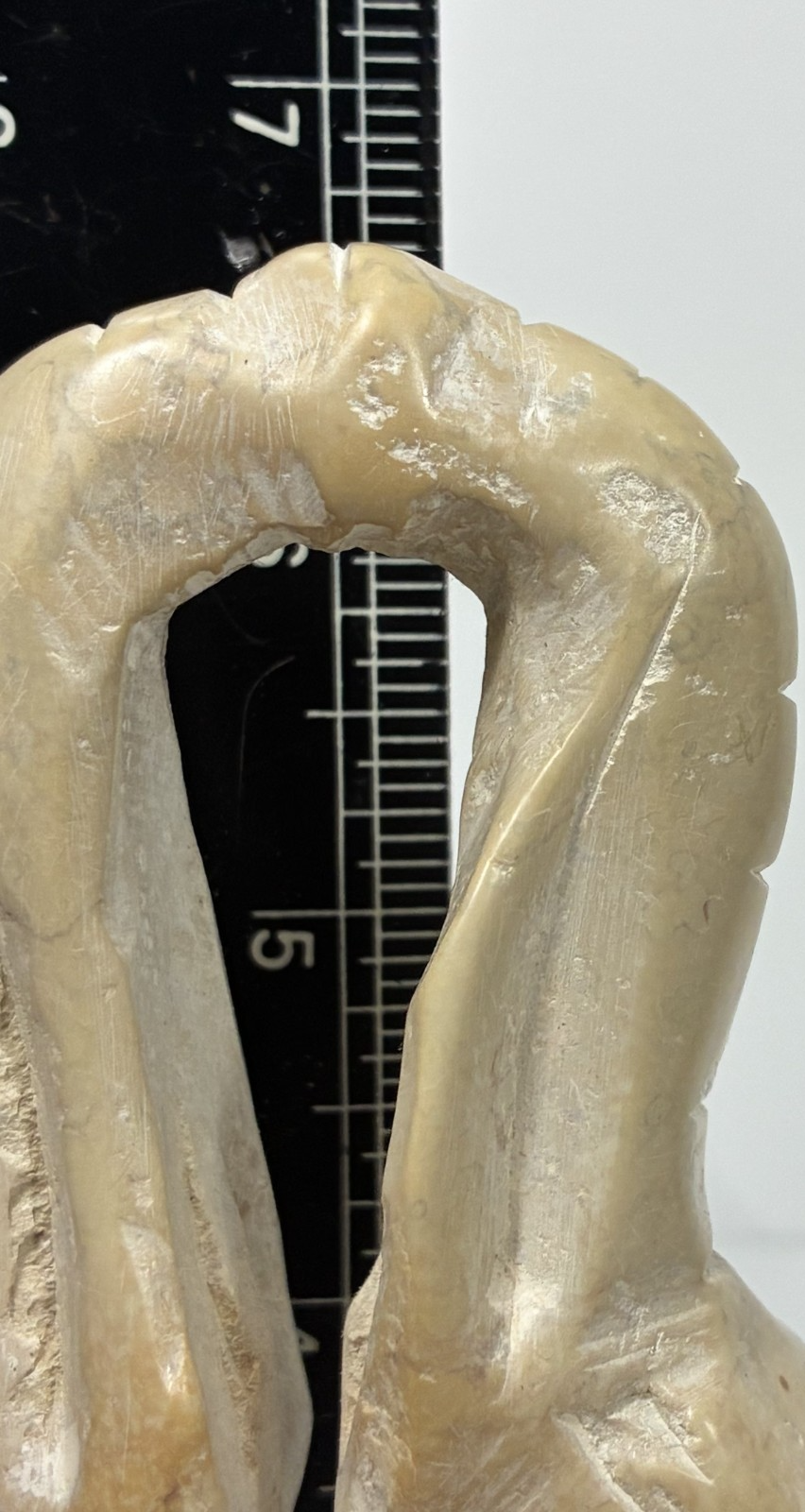 kissing elephants hand carved from ivory colored soapstone by craftsman of kenya Item image 13