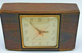 Vintage General Electric Art Déco Elettrico Mantel Clock Modello 3H176 Fabbrica - £43.82 GBP