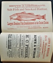 1882 Antique Fishermen Lost Vessels Gloucester Ma Fisheries Ship Fishing W Ads - £296.76 GBP