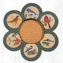 Earth Rugs TNB-365 Song Birds Trivets in a Basket 10&quot; x 10&quot; - £63.22 GBP