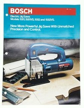 Vintage Bosch Electric Jig Saws Flyer Paper Advertisement 1983 - $9.31