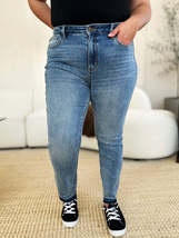 Judy Blue Full Size Mid Rise Rigid Magic Release Hem Jeans - $64.88