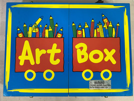 cra z art Craft Art Set Colored Pencil Paint Chalk Wood Case Box - £23.55 GBP
