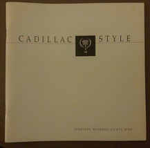 1989 Cadillac Style Deluxe Full Line Brochure 89 and Color Leather Fabri... - $24.74