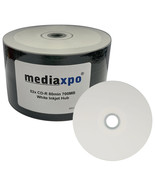 Grade A 52x CD-R 80min 700MB White Inkjet Hub Printable (Shrink Wrap) - €20,20 EUR+