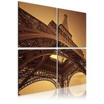 Tiptophomedecor Stretched Canvas Wall Art  - Paris - Eiffel Tower - Stretched &amp;  - £56.12 GBP+