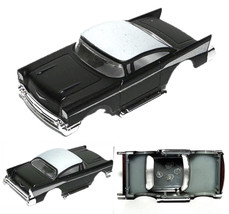 2023 HO Scale AFX’tras 1957 Lowered Custom ’57 Chevy Bel Air Slot Car BODY B&amp;W - £13.58 GBP