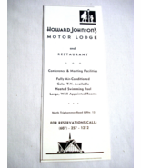 1972 Ad Howard Johnson&#39;s Motor Lodge and Restaurant, Ithaca, N.Y. - $13.69 CAD