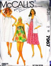 Vtg 1982 Maternity Jacket, Dress &amp; Swim Suit Mc Call&#39;s Pattern 7967-m Sz Small - £9.59 GBP
