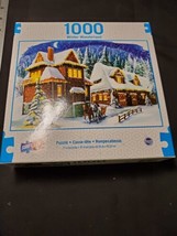 &quot;Winter Sleigh Ride&quot; 1000pc NEW Puzzle 27x19 Horses Snow Winter Sky - $12.83