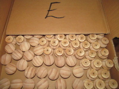 TWENTY-FIVE (25) PINE UNFINISHED WOOD CABINET PULLS BOX LOT LOT E - $15.95