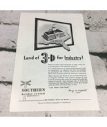 1953 Print Ad Southern Railway System Trains Industry Advertising Art - £7.77 GBP