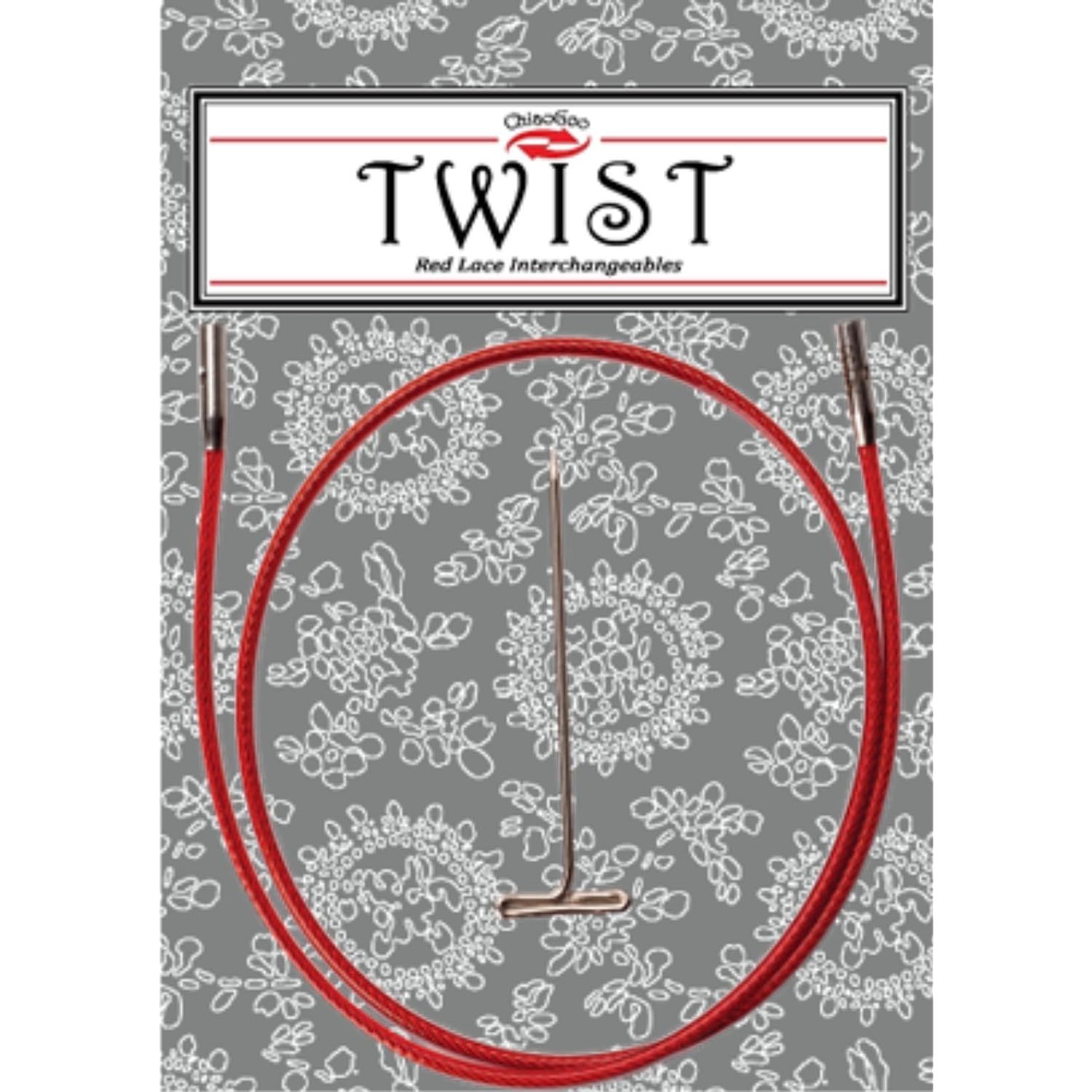 ChiaoGoo Twist Red Lace Interchangeable Cables 14"-Mini - $18.99