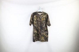 Vintage 90s Streetwear Mens Medium Mossy Oak Camouflage Pocket T-Shirt C... - $44.50