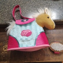 Pucci Pups And Friends HORSE In PINK Carrying Stable Purse Bag Brush Bro... - $17.57