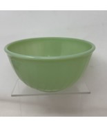 Jadeite Green Swirl Glass 7&quot; VTG Fire King Oven Ware Mixing Bowl #18 Jade - £62.85 GBP