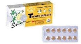 Camellia brand Yunnan Produce Steamed Tienchi Tablet for Blood Circulation 田七片 - £15.50 GBP