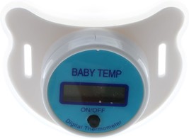High Accuracy Thermometer LCD Display Nipple Shaped Pacifier Babies&#39;s He... - $23.51
