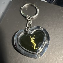 YSL Yves Saint Laurent Key Ring Logo Heart shaped Bag holder Without acc... - $1,497.53 MXN