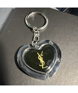 YSL Yves Saint Laurent Key Ring Logo Heart shaped Bag holder Without acc... - $1,497.53 MXN