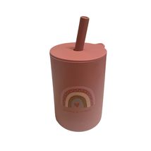 Discount Trends Silicone Sippy Cup With Straw - Rainbow - £7.74 GBP