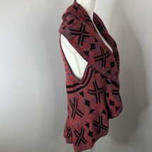 New Directions Womens Vest Size XL Crochet Sweater Open Wrap Waterfall A... - $16.29