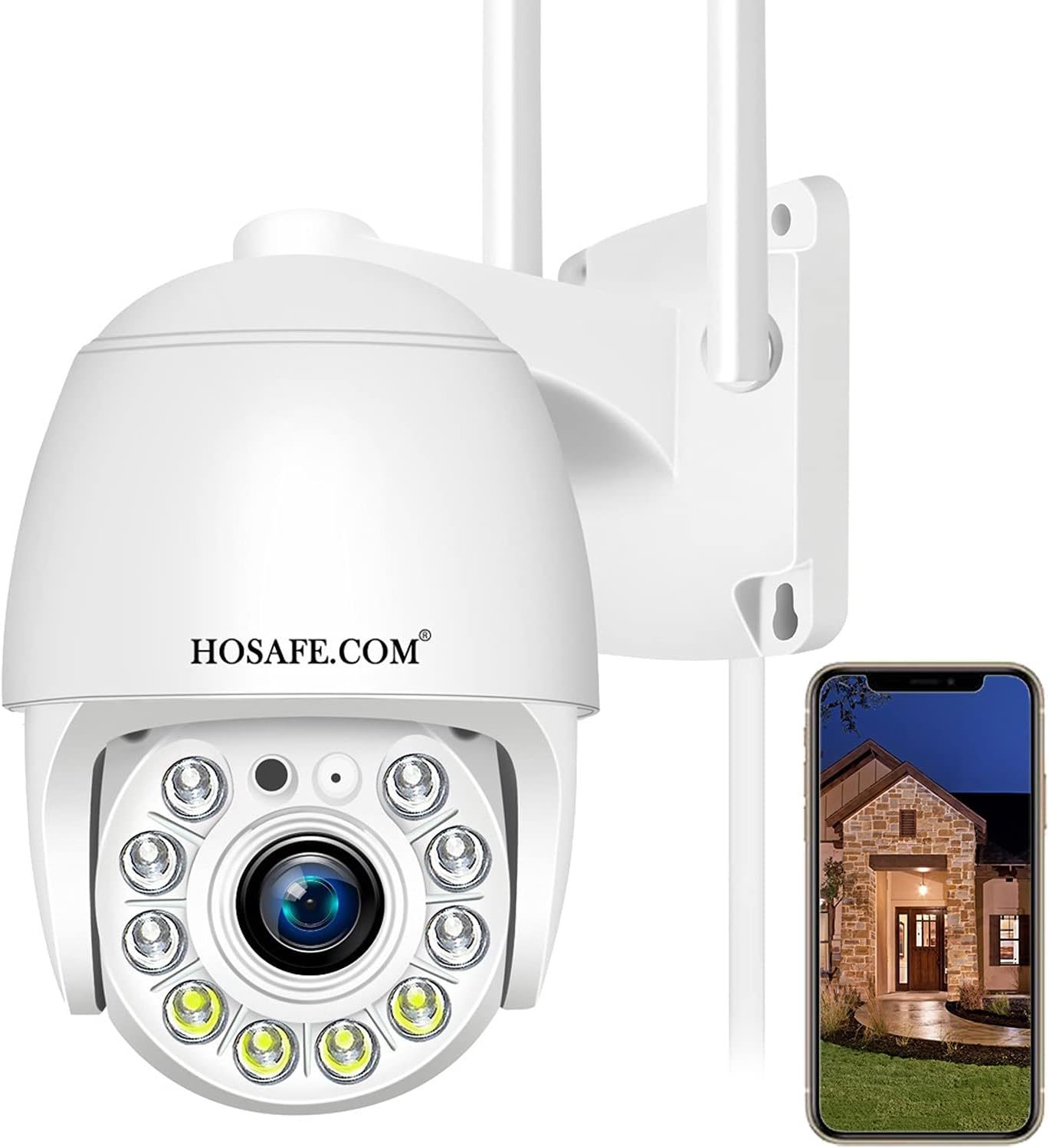 Outdoor Security Camera, Hosafe Wifi Ip Camera Home Security System, Flo... - $64.95