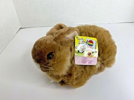 New Fiesta Easter Bunny Natural Laydown Bunny Rabbit 10 in Stuffed Anima... - £14.73 GBP