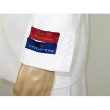 Men Apollo King Band Collarless Church Suit Mandarin 5 Hidden Buttons AG58 White image 8
