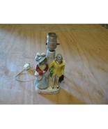 Vintage Occupied Japan lamp light electric Victorian style couple man wo... - $352.12 MXN