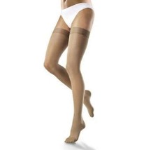 VENOSAN Ultraline Tactel Micro Fiber Thigh High Dot Band 30-40 Beige X-L... - $24.25
