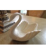 LENOX  SWAN MEDIUM DISH CENTERPIECE 8.5&quot; W MADE IN USA ORIGINAL STICKER - $21.73