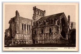 Melrose Abbey View From Cloistergarth Melrose Scotland UNP DB Postcard W21 - £5.39 GBP