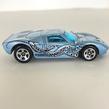 Hot Wheels FORD GT-40 Car 1:64 Mattel Light Blue Octopus Graphic Vintage... - $16.21