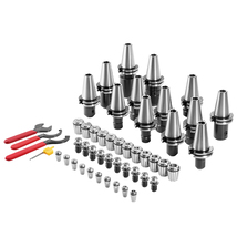 VEVOR CAT40 Collet Holder Set, ER16/32, 35PCS, 10 Pull Studs, 3 Wrenches - $233.99