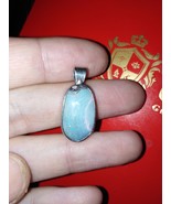Untreated Australian pinfire opal freeform cabochon sterling silver pend... - $7,068.00 MXN