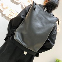 Classic Big Women Backpack High Quality Soft Genuine Leather Backpafor Female Fa - £111.23 GBP