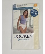 New Vtg Jockey Classics French Cut Women's Size 7 Cotton Ivory Underwear 2003 - $14.99