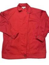 The Villager Size 10 Long Sleeve Red Zip Up Jacket With Pockets - £10.13 GBP