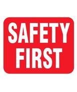 Safety First Railroad Railway Train Sticker Decal R7374 - £2.15 GBP+