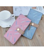 Ladies Women Wallet Purse Long Zipper Buckle Trendy Modern X 2 - $46.03 CAD