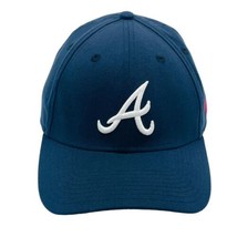 Men&#39;s New Era Navy Blue Atlanta Braves 39THIRTY Flex Hat Medium Large - £15.83 GBP