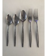 Mixed Lot Ekco Eterna MARY JANE Stainless 2 Dinner Forks 1 TBSP 2 TSPS J... - $18.69