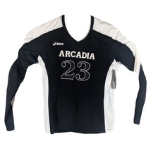 Arcadia Volleyball Shirt Womens Medium Asics Black 23 - $14.83