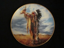 PRAYER TO THE GREAT SPIRIT collector plate PAUL CALLE Native Chief - £16.07 GBP