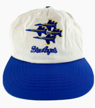 Mo Money Blue Angels Ball Cap Snapback White w Blue Fighter Planes Embroidery - £28.90 GBP