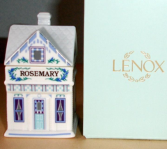 Lenox Spice Village ROSEMARY Spice Jar Mini Porcelain House 2nd Edition ... - €53,78 EUR